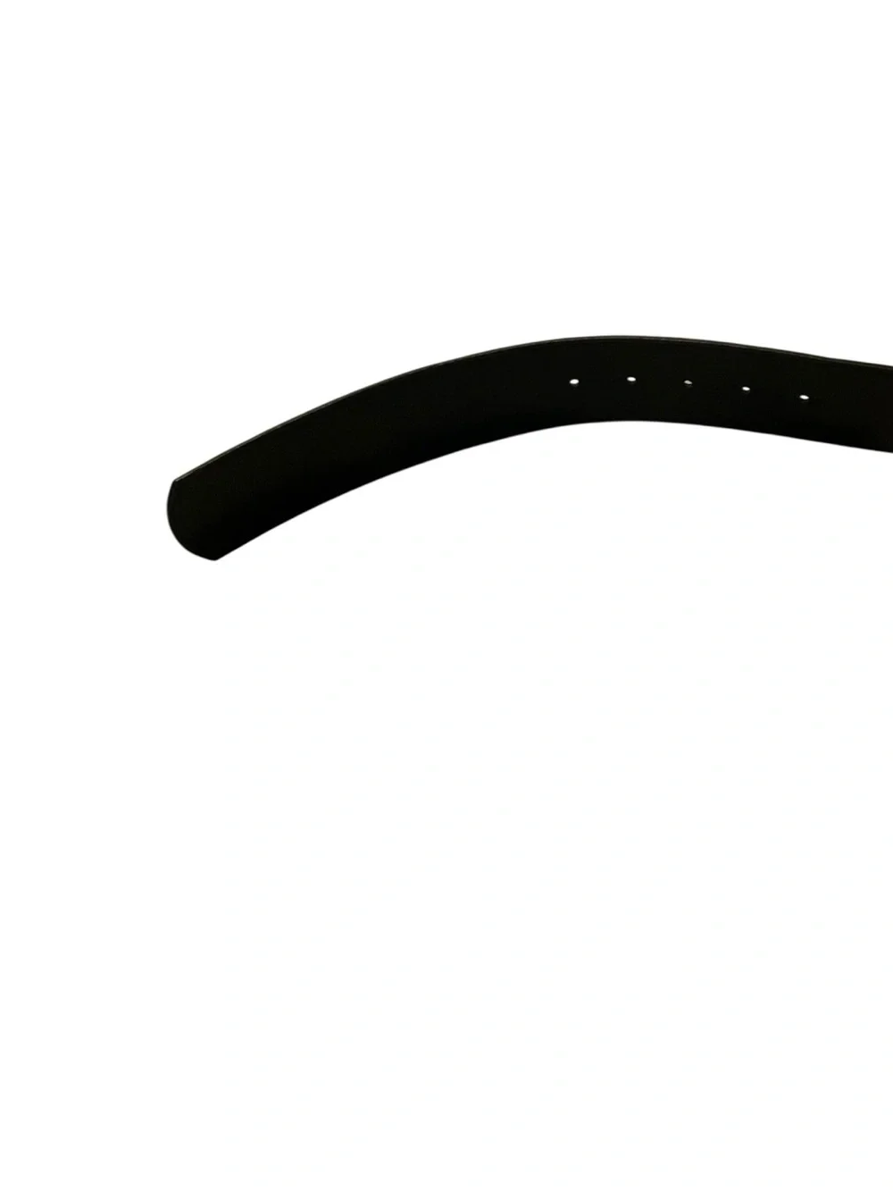 Source Unknown Black Belt with Gold Twisted Buckle